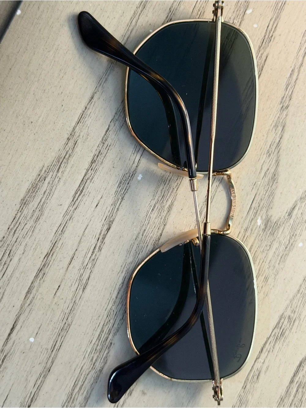 Ray-Ba Gold Frame Sunglasses